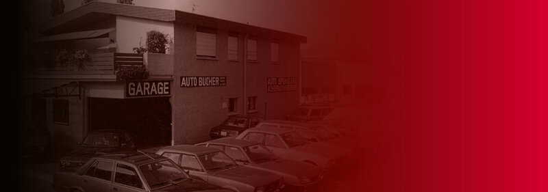 Auto Bucher Unternehmen Banner Geschichte